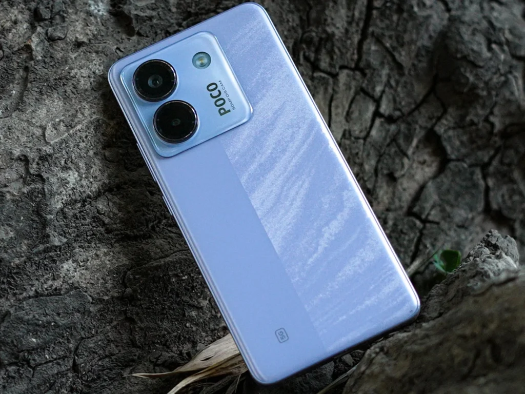 Poco M7 Pro smartphone with a modern design.