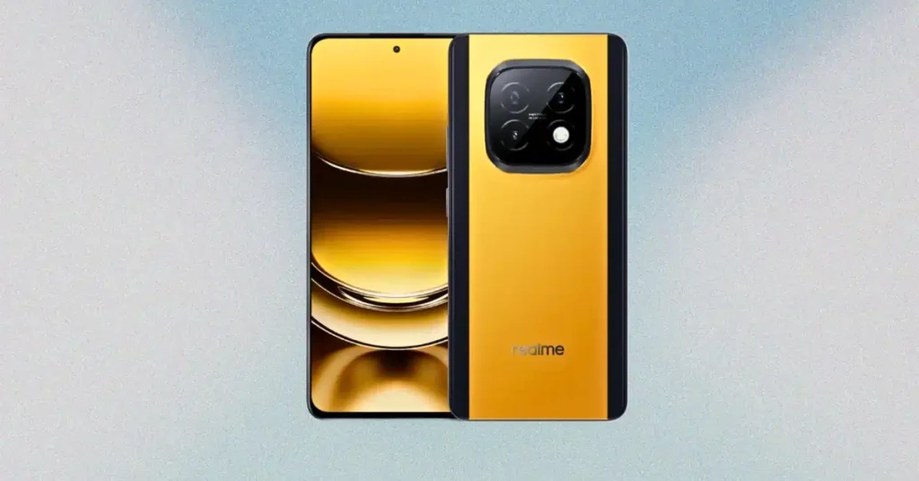 Realme Narzo 70 Turbo with a vibrant AMOLED screen.